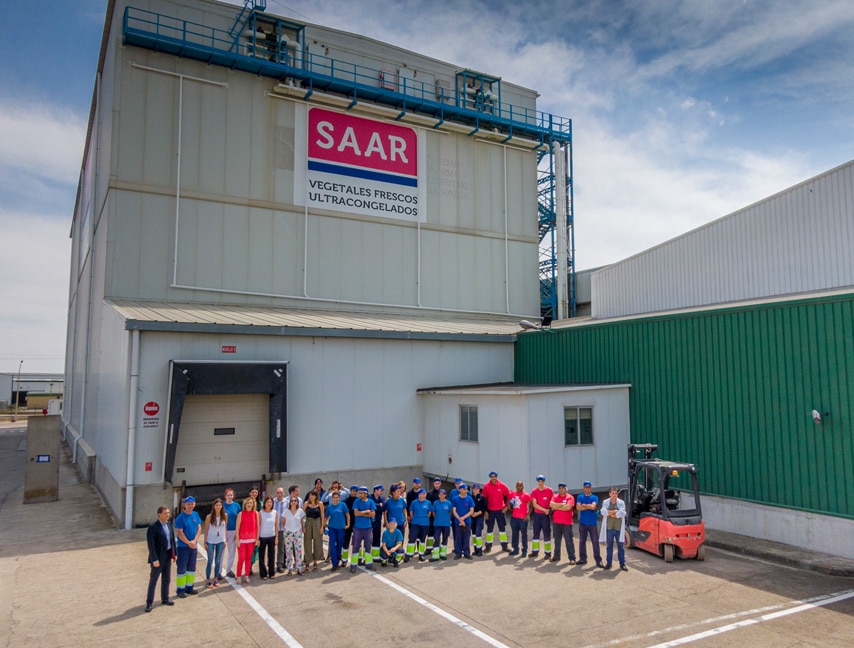 Plantilla saar fábrica de verduras congeladas